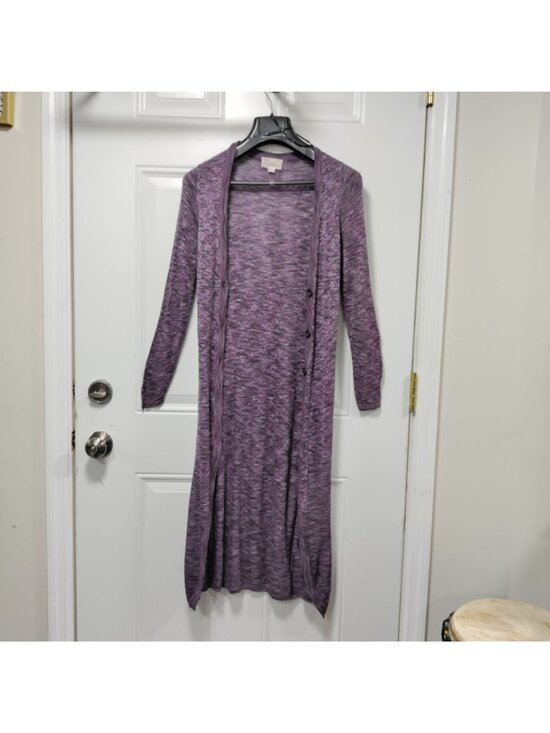 Boutique Forever 21 Stretch Long Purple Cardigan S - Picture 5 of 11